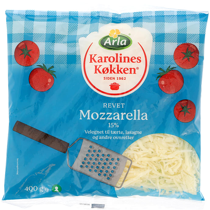 Revet mozzarella ost 15% fedt