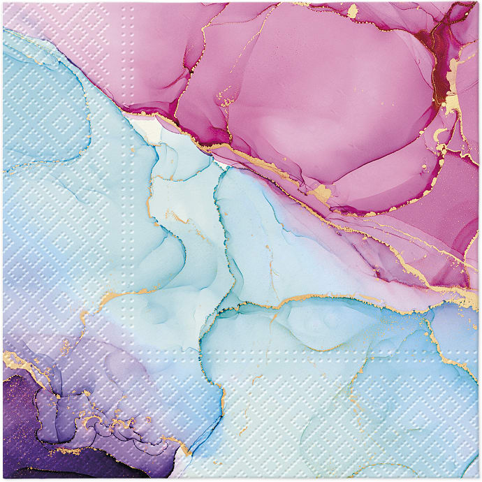 Mønstrede servietter 33x33 cm 20-pak – produktbillede
