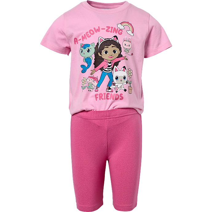 Gabbys Dukkehus shorts sæt str. 110/116 - pink