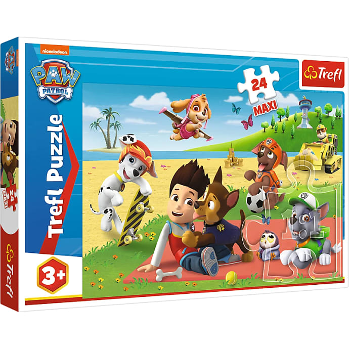 Paw Patrol puslespil 4i1 - 35, 48, 54 og 70 brikker