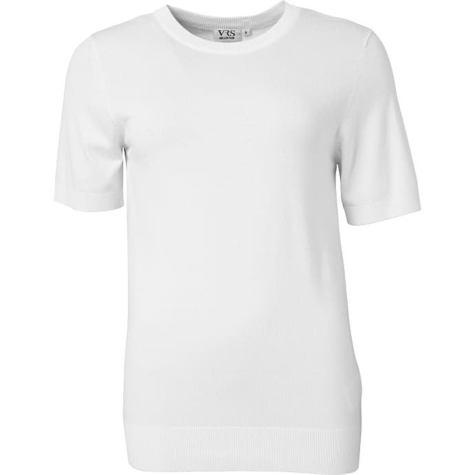 VRS Dame Strik T-shirt Hvid