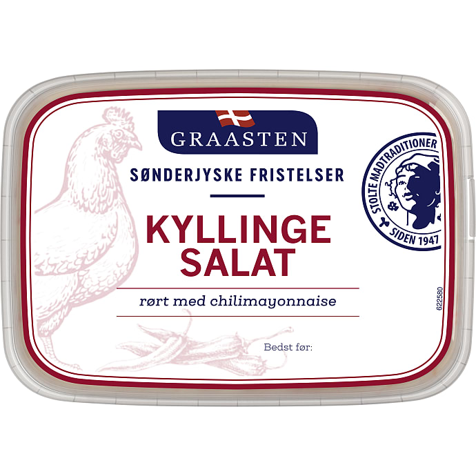 Kyllingesalat m. chili