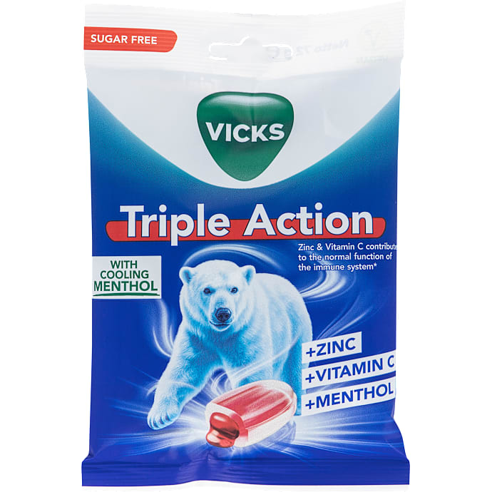 TripleAction pastiller sukkerfri