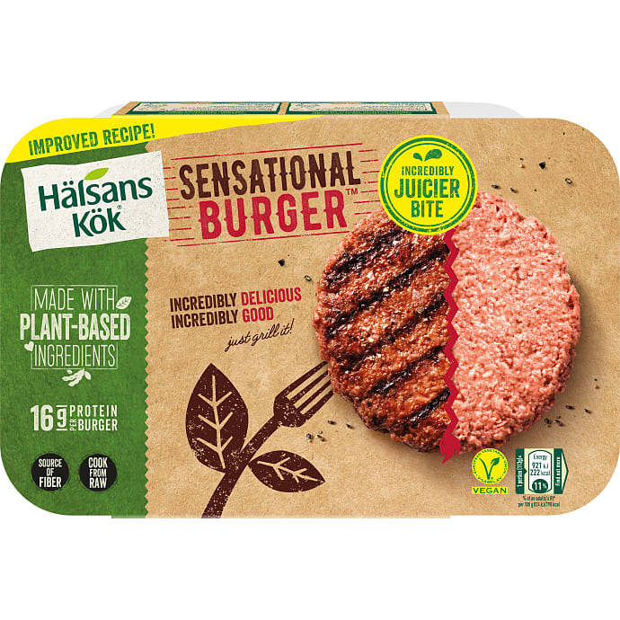 Sojaproteinbøffer vegansk
