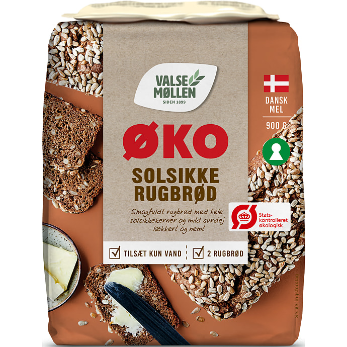 Solsikkerugbrød øko