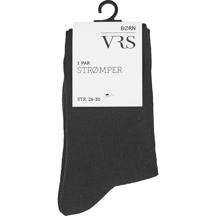 VRS Børnestrømper str. 26/30 sort