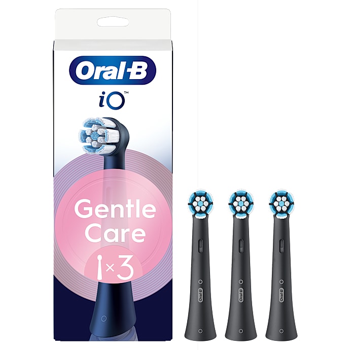 Oral-B iO Gentle Care Tandbørstehoveder 3-pak Sort