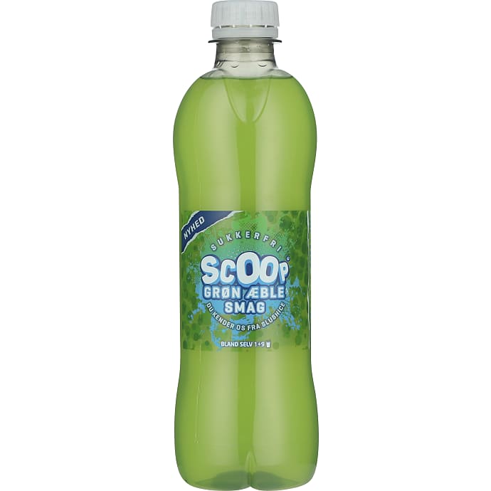 Scoop Grøn æble sukkerfri 0,5 L