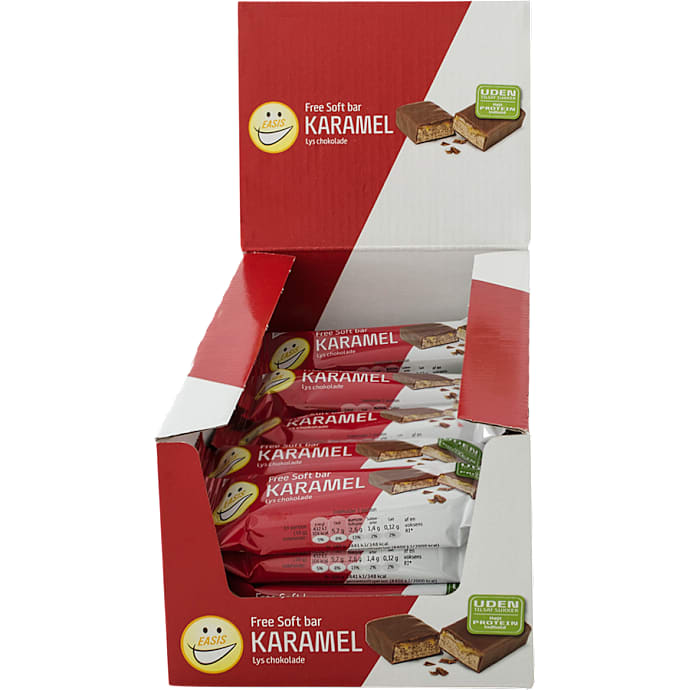 Free soft bar karamel lys chokolade u. tilsat sukker