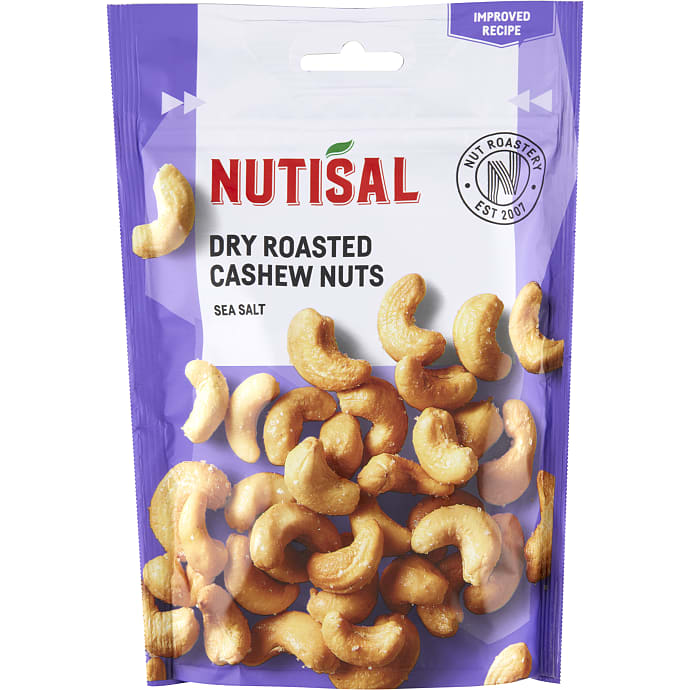 Tørristede cashewnødder m. havsalt