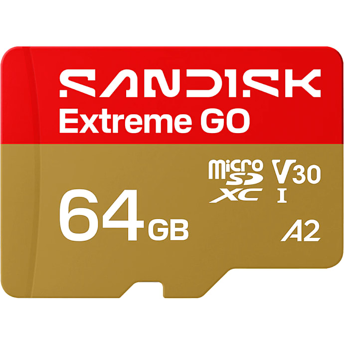 SanDisk MicroSD Extreme GO Hukommelseskort 64GB