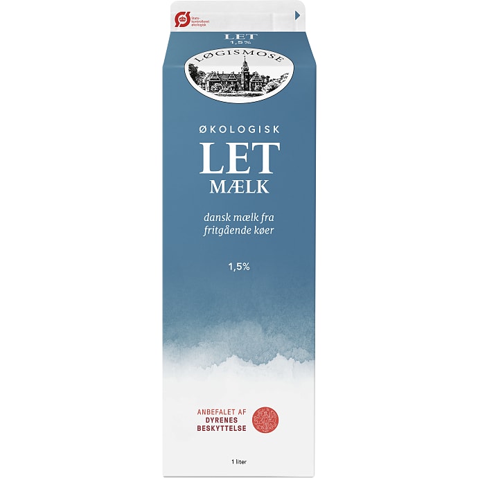 Løgismose Letmælk 1,5% øko 1 L