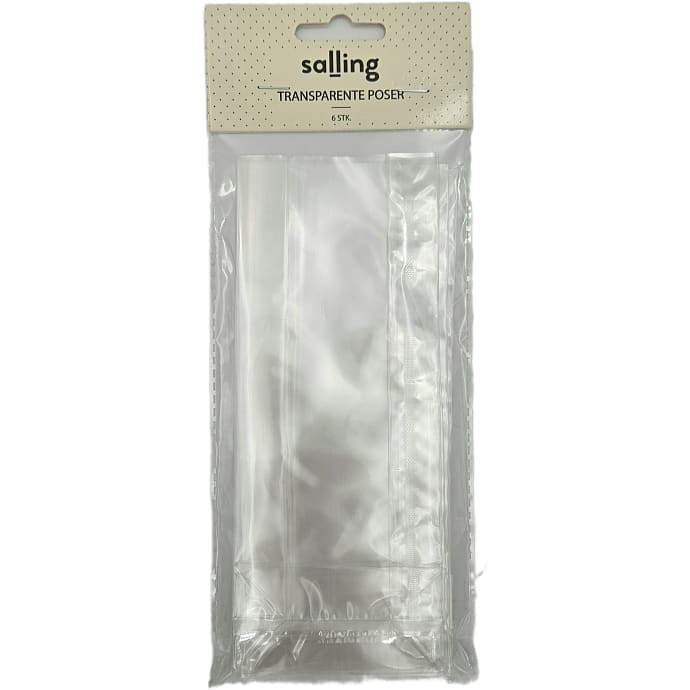 Salling transparente poser 6-pak - klar