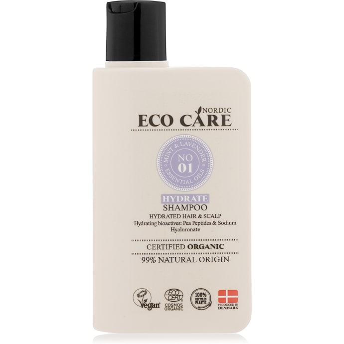 Mint & Lavender shampoo m. peptider og natriumhyaluronat