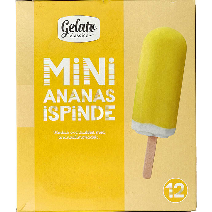 Flødeispinde m. ananassmag