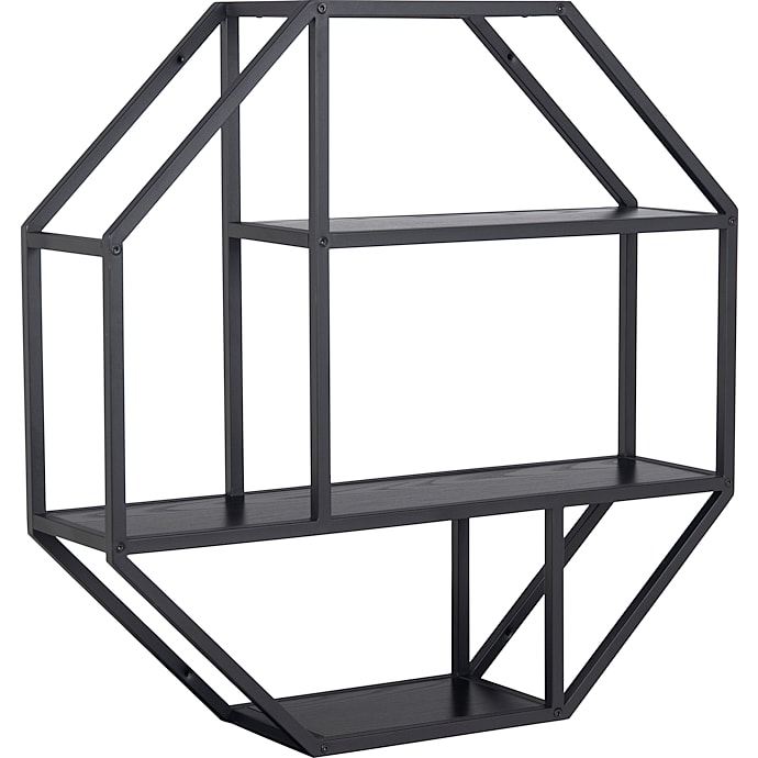 AC Design Furniture Seaford Oktagon Vægreol Sort