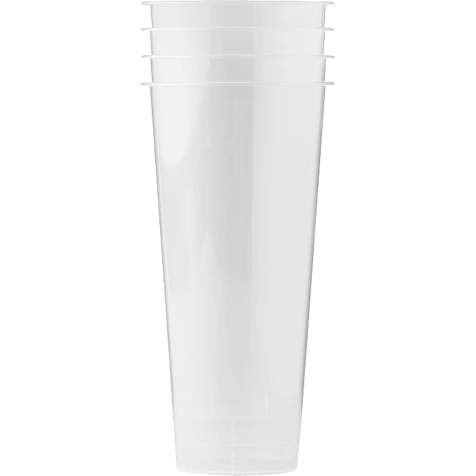 Transparent kop 4-pak - 710 ml