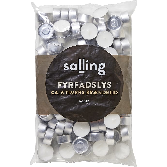 Salling fyrfadslys 100-pak - Hvid