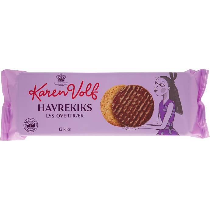 Karen Volf Havrekiks Lys Chokolade 184 g