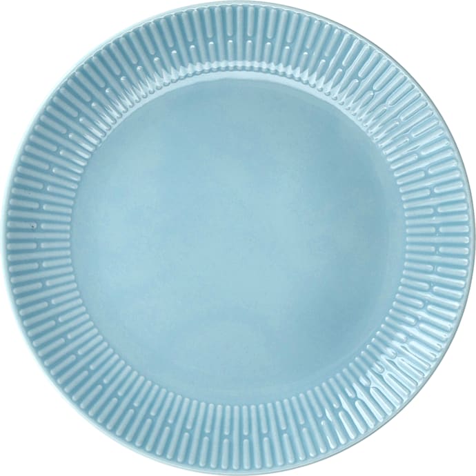Relief frokosttallerken - lyseblå (Ø: 22 cm)