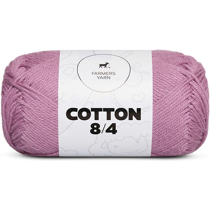 Farmers Yarn 8/4 Bomuldsgarn Rosa Lyng