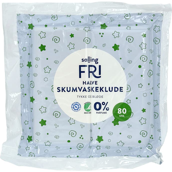 Halve skumvaskeklude