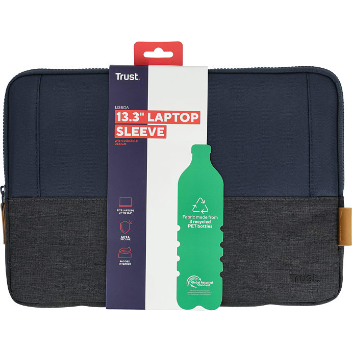 Trust Lisboa computer sleeve 13.3" - blå