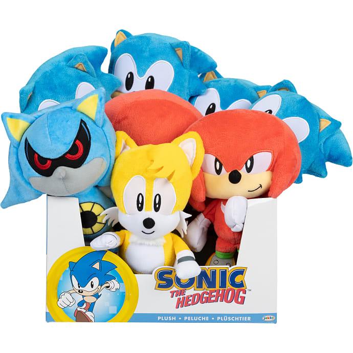 Sonic bamse 23 cm assorteret
