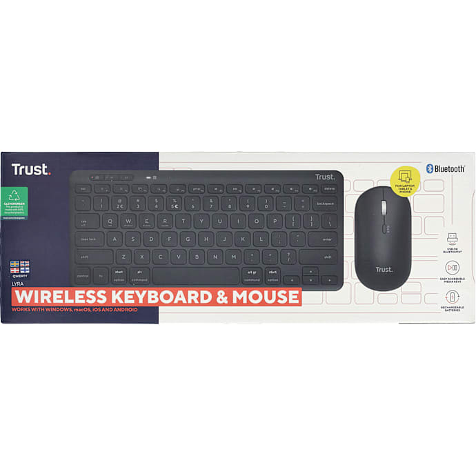 Trust Lyra Trådløs Tastatur Og Mus