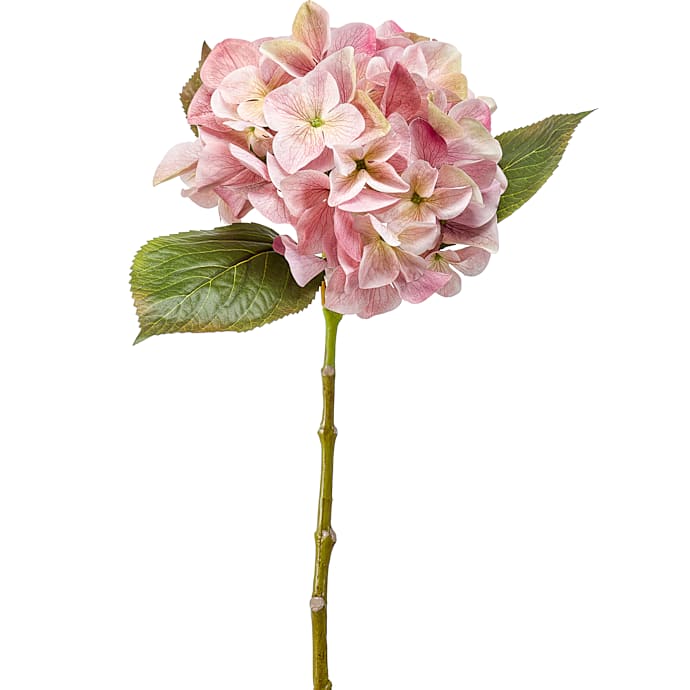 Kunstig blomsterstilk hortensia - pink
