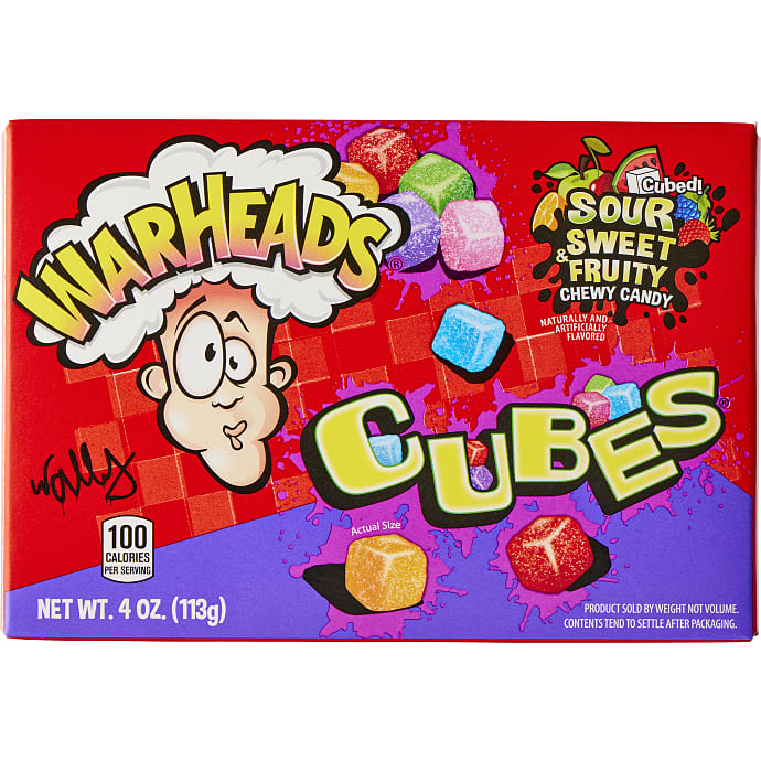 Warheads Cubes syrligt slik