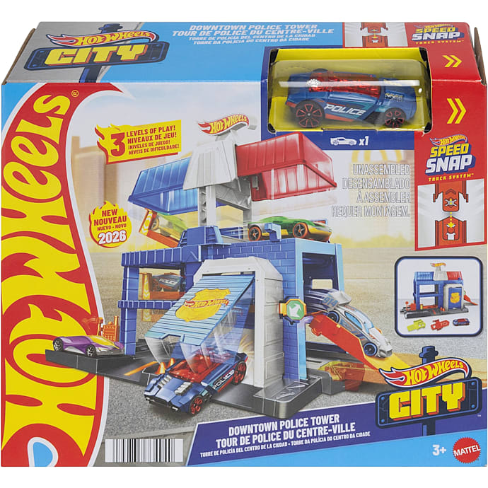 Hot Wheels Downtown polititårn legesæt