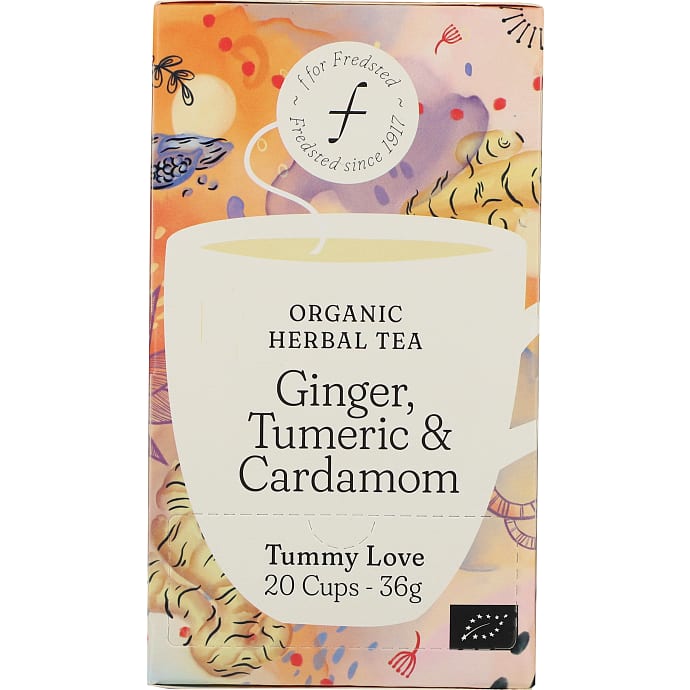 Fredsted Urtete Ingefær Gurkemeje Kardemomme Øko 20 stk