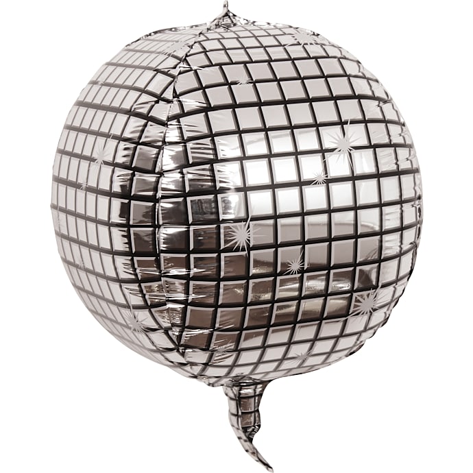 Salling Folieballon Diskokugle 35 cm Sølv