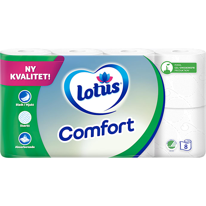 Lotus Comfort Toiletpapir 3-lags 8 rl