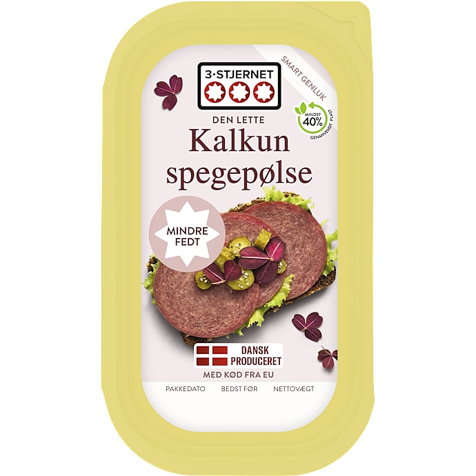 3-Stjernet Kalkunspegepølse i skiver 100 g