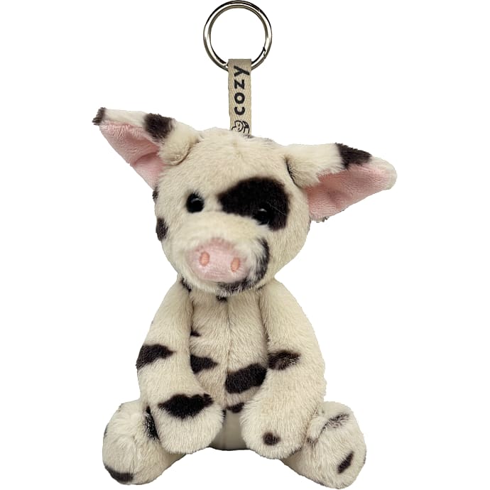 Worlds Softest Plush - plettet gris nøglering
