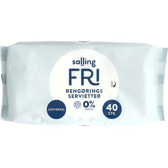 Rengøringsservietter parfumefri
