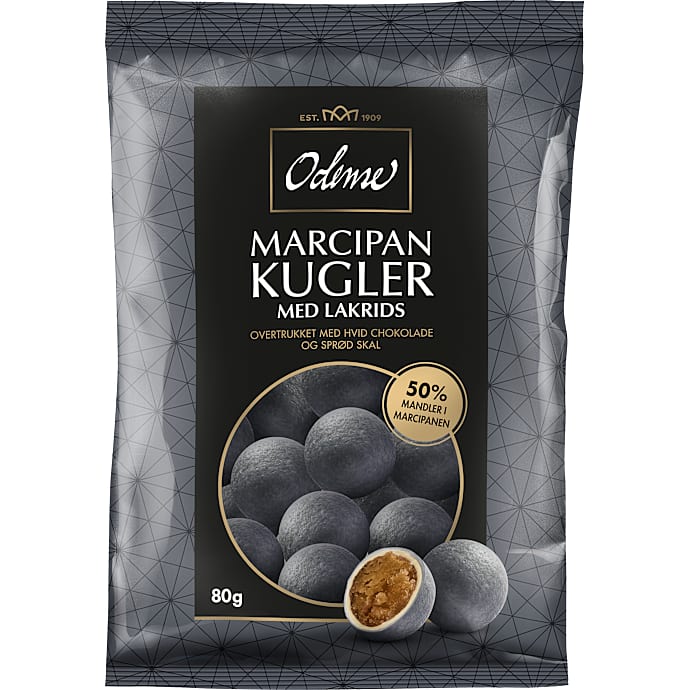 Odense marcipankugler med lakrids