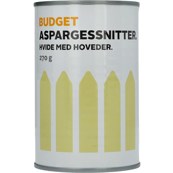 Budget Hvide aspargessnitter m. hoved