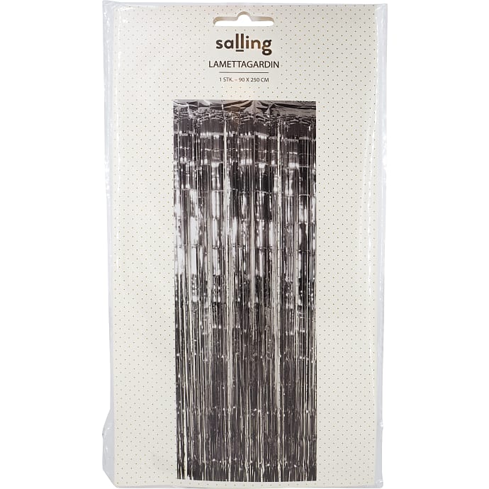 Salling Lamettagardin 90x250 cm Sølvfarvet