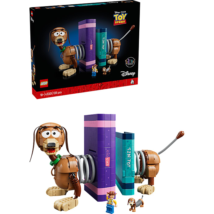 LEGO Disney og Pixar Toy Story Bogstøtter med hunden Slinky 43301