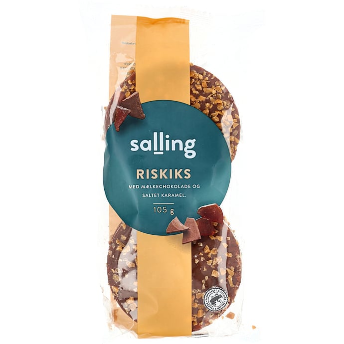 Riskiks m. mælkechokolade og saltkaramel
