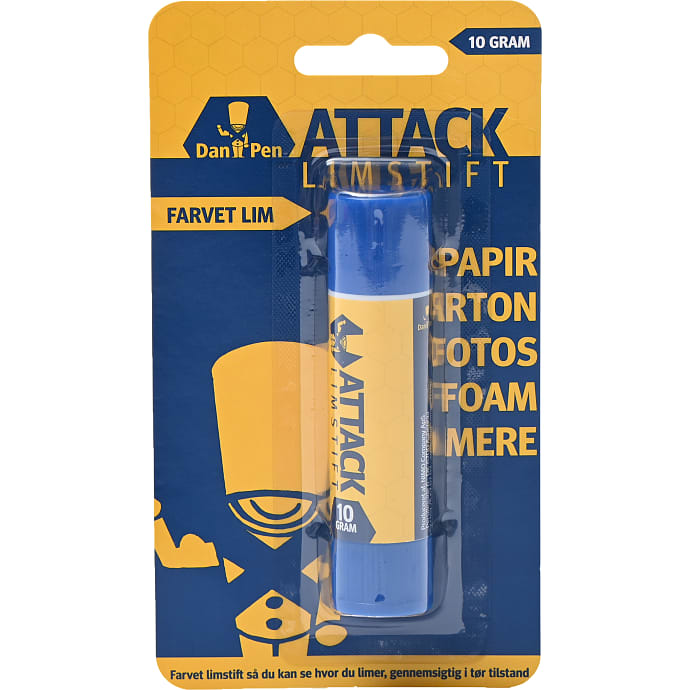 Danpen Attack limstift blå