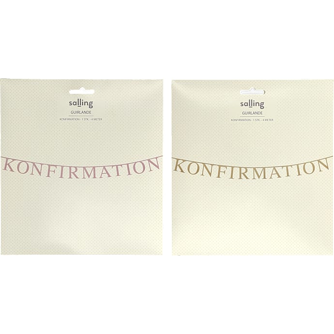 Salling Konfirmationsguirlande assorteret
