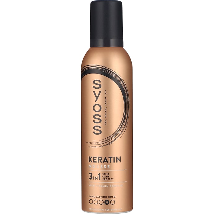 Hårmousse m. keratin stærkt hold