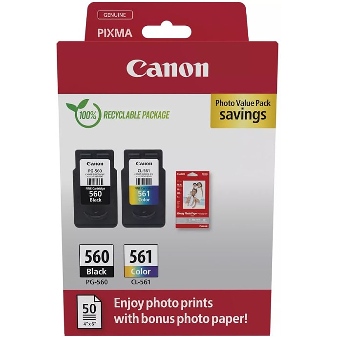 Canon PG-560/CL-561 blækpatroner - sort/farve