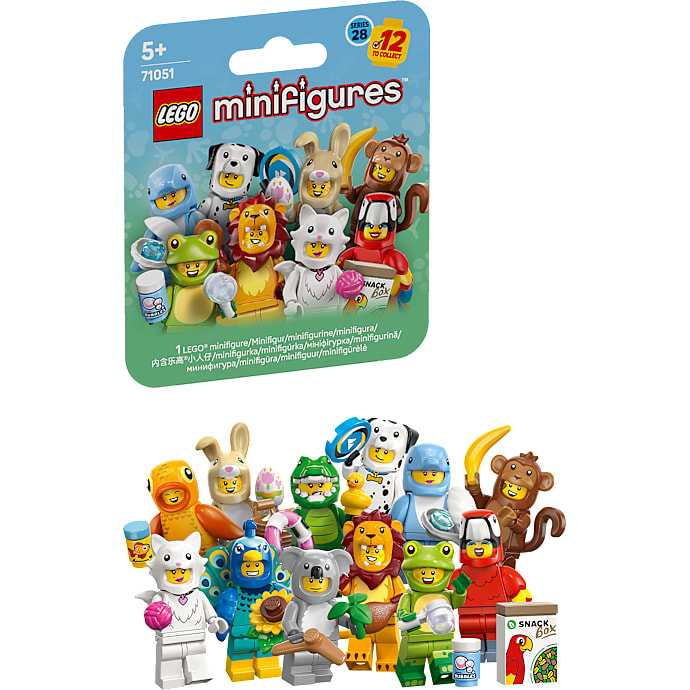 LEGO Minifigures Dyr 71051 – Serie 28 Lykkeæske med legetøj