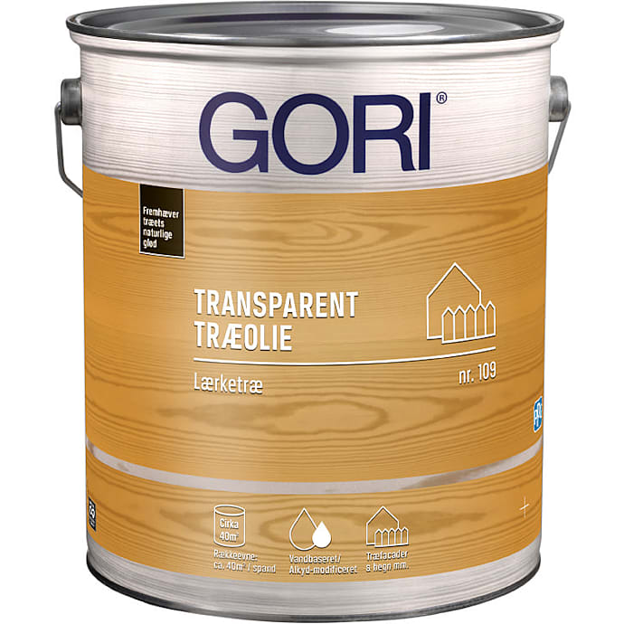 Gori 109 transparent træolie lærketræ 5 liter
