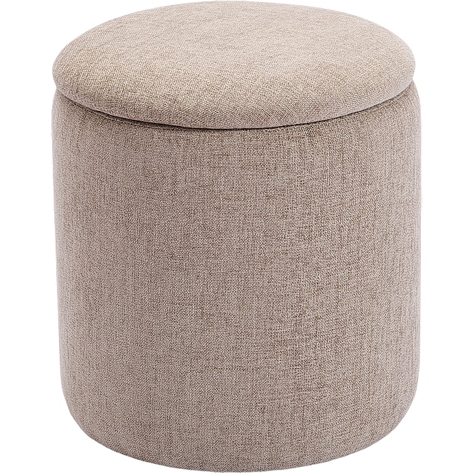 Frida puf med opbevaring - taupe